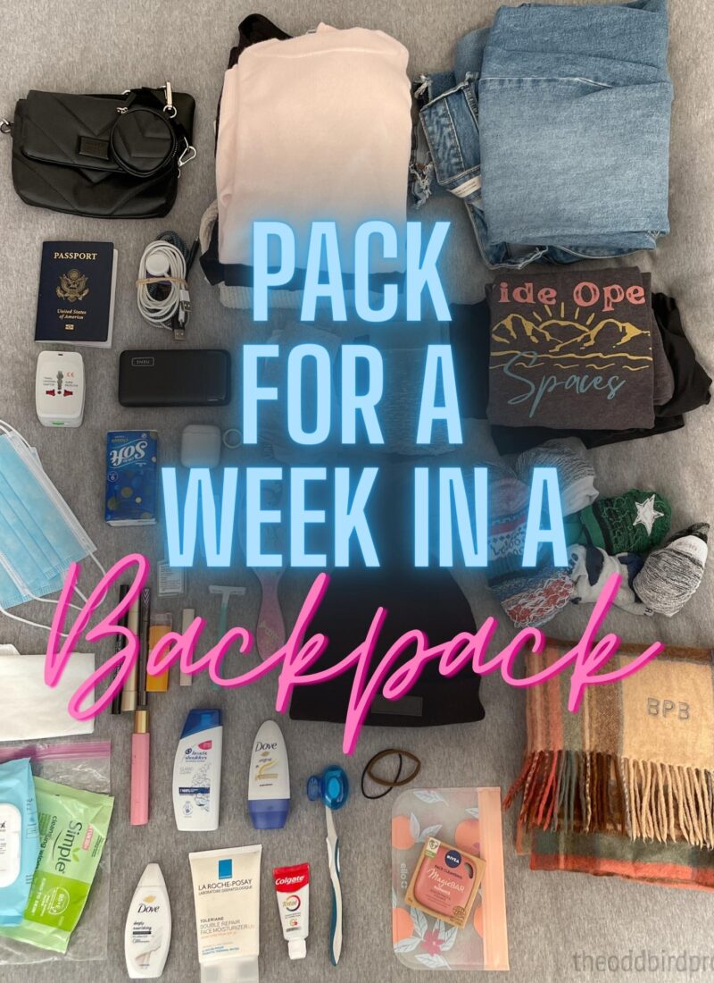 Pack For A Week In A Backpack